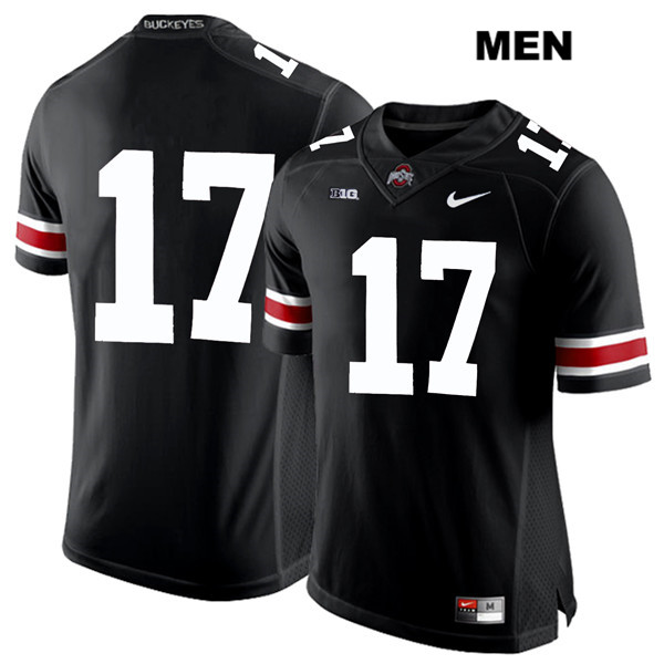 Ohio State Buckeyes Men's Alex Williams #17 White Number Black Authentic Nike No Name College NCAA Stitched Football Jersey KC19I83WS